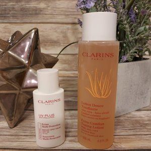 Clarins Paris Toner & Sunscreen Bundle